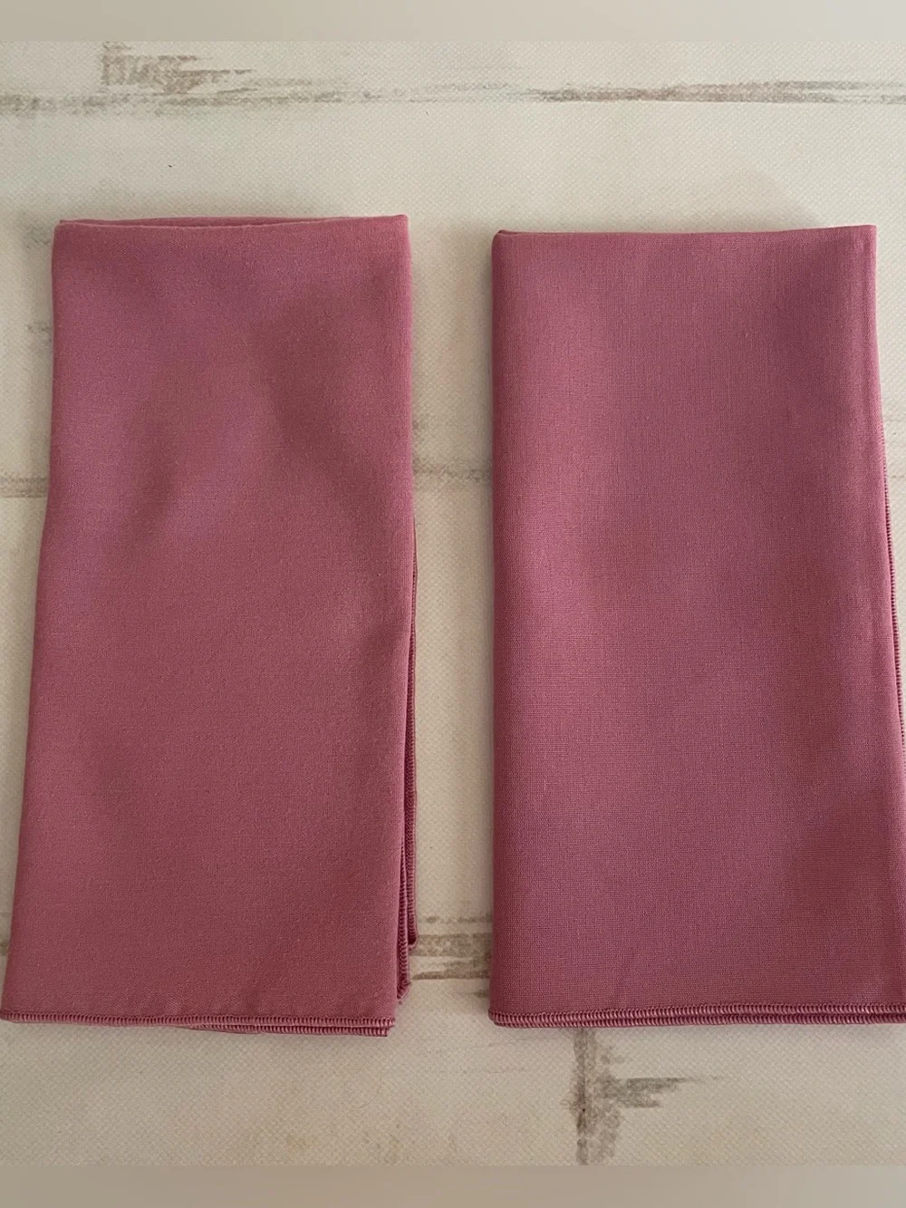 Vintage Solid Fabric Napkins Lot Pinks, Brown, Red Cottagecore Grandmillennial
